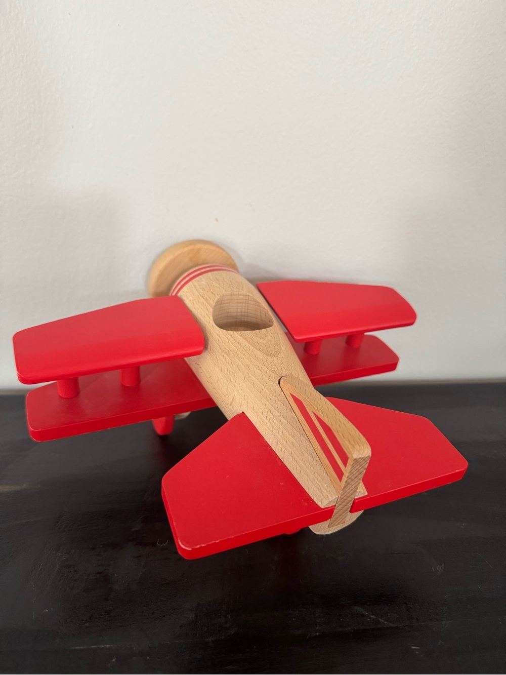 Wooden Red Biplane Toy - Classic Kids Toy Hearth & Hand Magnolia - Picture 6 of 6